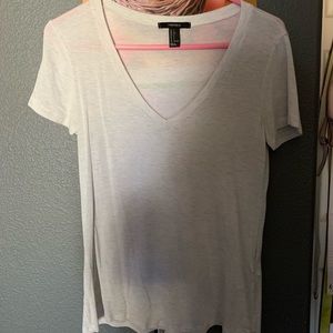 Comfy nude/white lose top